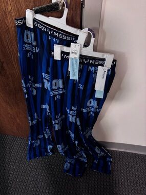Kids Messi Blue Graphic Pajama Bottoms 2 for $16